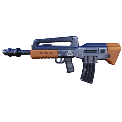 VHS, official Creative Destruction assault rifle artwork