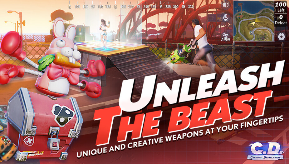 Official Creative Destruction artwork: unleash the beast